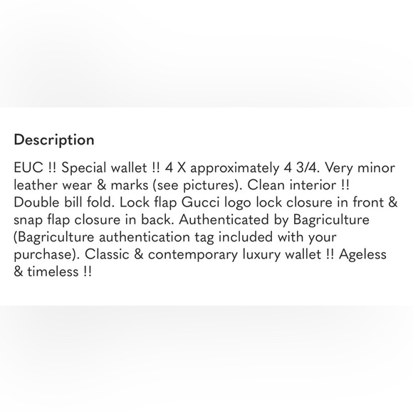 Gucci Authentic Black French Flap Leather Wallet with Silver Hardware. - Picture 13 of 13